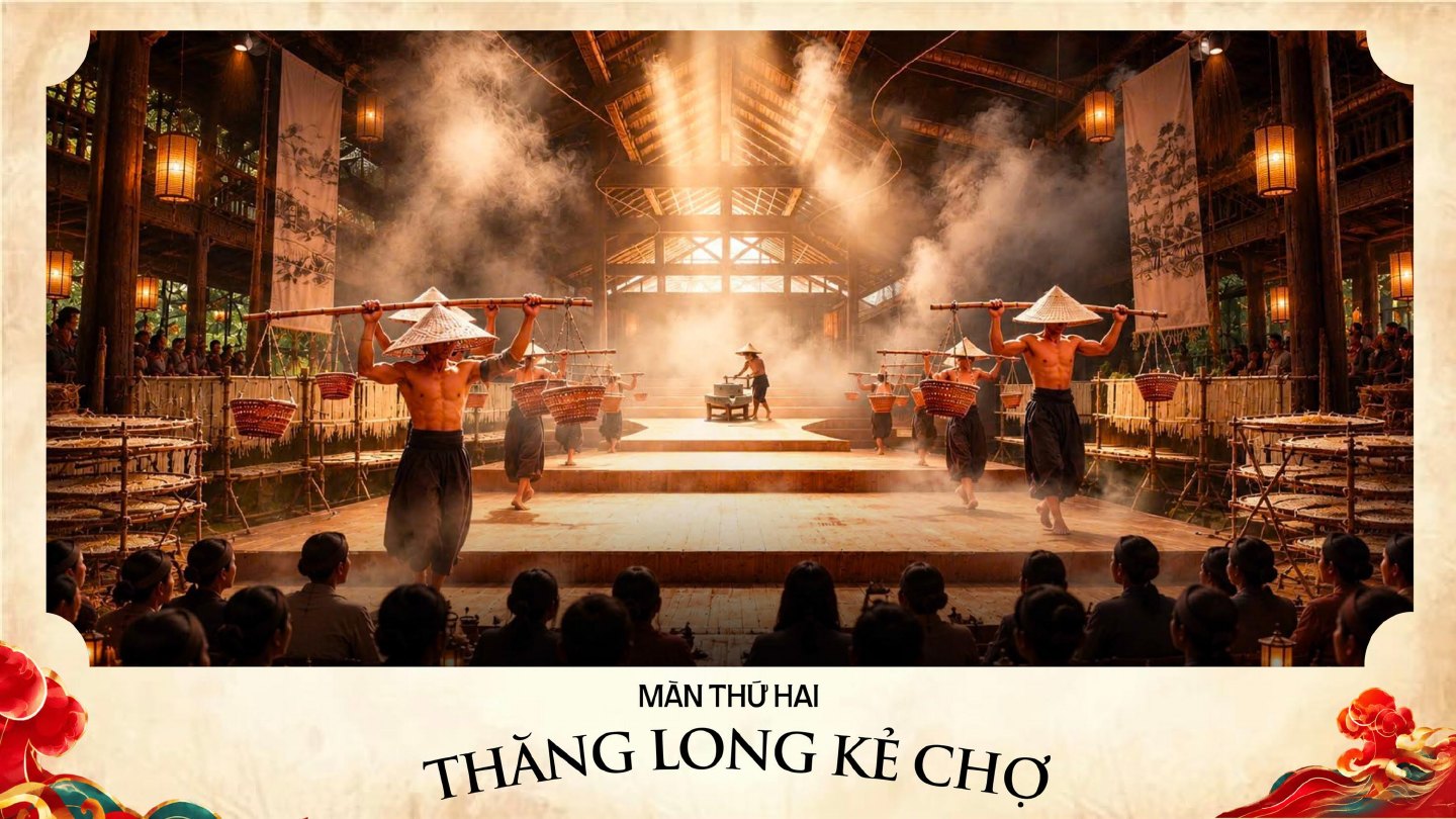 Màn thứ hai Thăng Long Kẻ Chợ tái hiện nhịp sống kinh kỳ