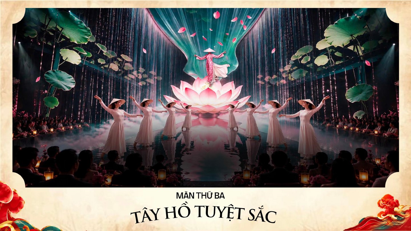 Màn thứ ba Tây Hồ Tuyết Sắc trong show The Love of Thăng Long